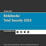 Lizenz per Email für Bitdefender Total Security inkl. VPN | 2023 | 1-10 Gerät(e) | 1-3 Jahr(e) | originale Vollversion | Win/Mac/Android/iOS | Lizenzcode per E-Mail (i. d. R. in 24 Std.)von softwareGO