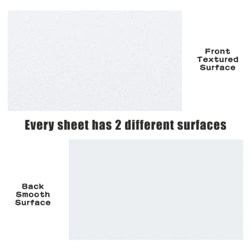 Image of Zuvas White ABS Plastic Sheet 12 inch x 16 inch x 0.06 inch 6 Pack, Moldable Than Acrylic Sheet, Flexible Than Plexiglass Sheet, DIY Materials for Home Decor, Handcrafts (Matte & Textured Finish)