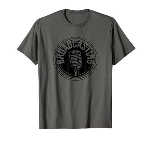 Broadcasting Podcast Shirt Radio Show Microphone Host Gift T-Shirt