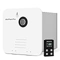 RV Tankless Water Heater Propane Gas, with 15"x15" White Door and Remote Controller, DC 12V, 7×24 Technical Support, High Altitude, Easy Installation, Compatible with All RVs,GT42,White