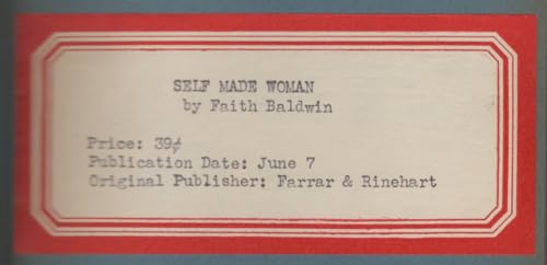 Self-Made Woman B000FLF3L0 Book Cover