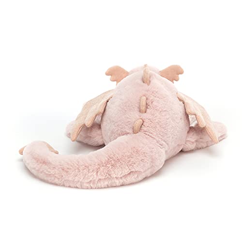 Jellycat Rose Dragon Stuffed Animal, Medium