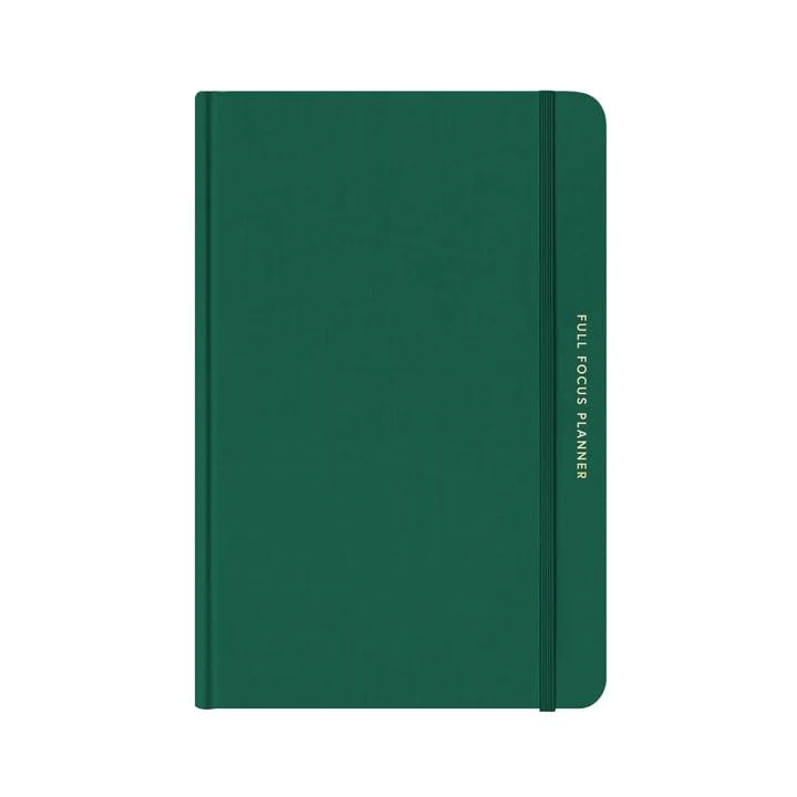 Full Focus Evergreen Linen Planner by Michael Hyatt - The #1 Daily Planner to Set Annual Goals Increase Focus Eliminate Overwhelm and Achieve Your Biggest Goals - Hardcover