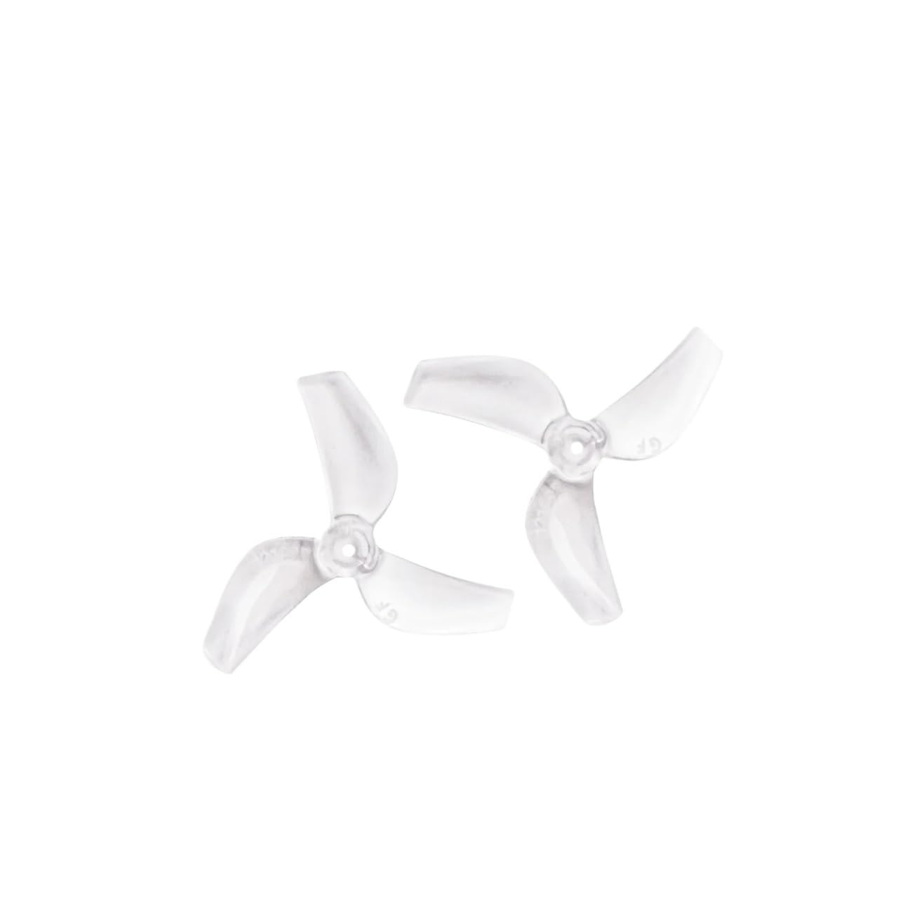 Hélices para reparar mini drones con eje de 1 mm y diseño tripala transparente 8