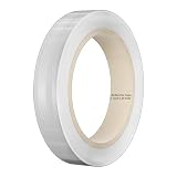 Duccinp Reflective Tape, 1 Inch x 30 Feet - High Intensity - White Reflective Safety Tape Waterproof Conspicuity for Trailer Reflector Trucks Bikes Baby Strollers Helmets