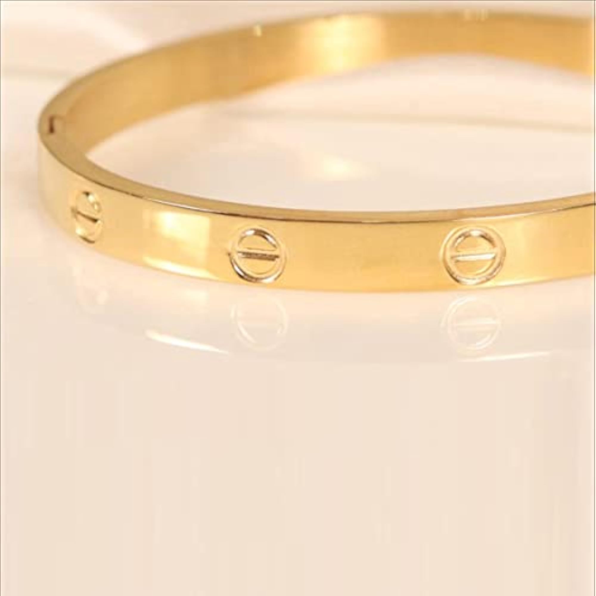 Contemporary Love Bracelet Plated in Gold