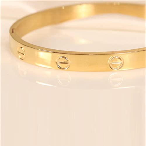 Contemporary Plated Love Bracelet, Elegant Design