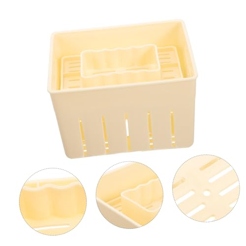 Miniatura 9 de Ultechnovo Molde Práctico Para Prensar Queso Y Tofu 3 Piezas 140x105x95 Mm Plástico Seguro Para Uso Doméstico Herramienta Casera Para Hacer Queso En Cocina Hogar