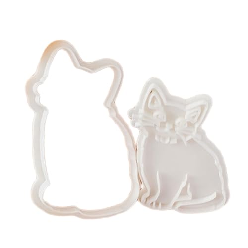 Japanese Cartoon Cats Cookie Set Portable Cats Cookie Molds Baking Stamp for Making Biscuits Pastries Projects Pastries Shop Ess