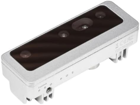 Oak-D Pro PoE Fixed-Focus Camera, 12MP Color Sensor with Dual 1MP Monochrome Sensors, Edge Computing AI Camera with RVC2 VPU, Infrared Illumination, Industrial Depth Sensing