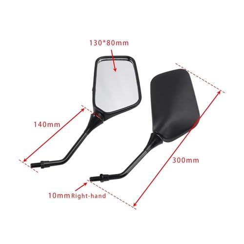 Espejos de moto universales antivibracion para rutas en CMX400 y VF500 2