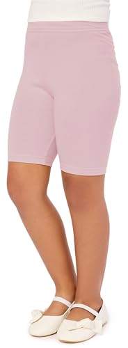 Merry Style Leggings Corti Bambina e Ragazza MS10-132(Rosa Cipria, 140 cm)
