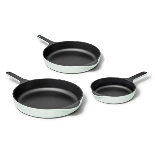 Caraway Cast Iron Skillet Set - 8", 10.5”, & 12"