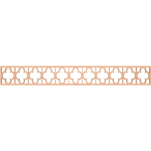 46 1/4"W x 6"H x 3/8"T Woodall Fretwork Moulding, Alder