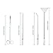 PERSUPER Aquascaping Tools Aquatic Plant Tweezers Scissor Spatula Tool Aquarium Scrapers 4 in 1 Stainless Steel Aquarium Plant Tools for Fish Starter Kits & Aquariums Tank Plants Kit