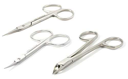 Preisvergleich Produktbild blueINOX Nagelhautpflege-Set Edelstahl rostfrei