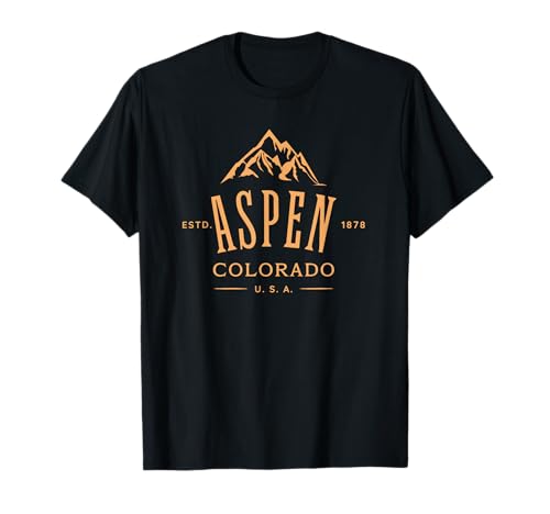 Aspen Colorado Awesome Mountain Design Souvenir T-Shirt
