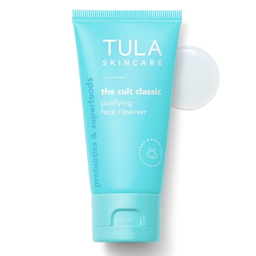TULA Skin Care Cult Classic Purifying Face Cleanser - Gentle and Effective Face Wash, Makeup Remover, Nourishing and Hydrating