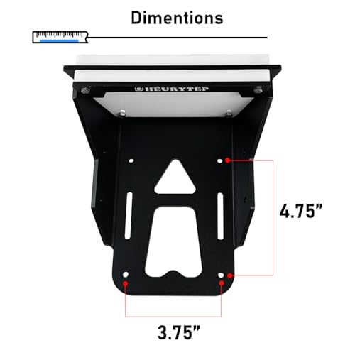 Heurytep MMB-2NLB-001 Aluminium Trolling Motor Mount, Transom Motor Mount thumb #3