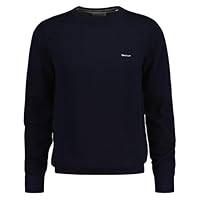 GANT Men's Cotton Pique C-Neck Sweater, Evening Blue, XX-Large