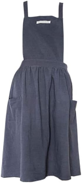 Artist Aprons for Women with Pockets for Gardening Linen Apron Dress Garden Apron Pinafore Apron Korean Chef Apron Women Japanese Art Aprons for Women