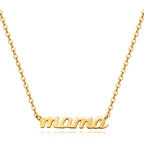 Tewiky Cross Necklace for Women-Dainty Simple 14k Gold Plated Cross Pendant Cute Diamond Necklaces for Women Gold Jewelry, Gold Plated, Cubic Zirconia