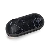 Kitchen Mama Mini elektrischer Dosenöffner – Konservenöffner im Taschenformat mit Easy Touch, ohne scharfe Kanten, reisefreundliches Format und griffiges Design – Schwarzer Marmor