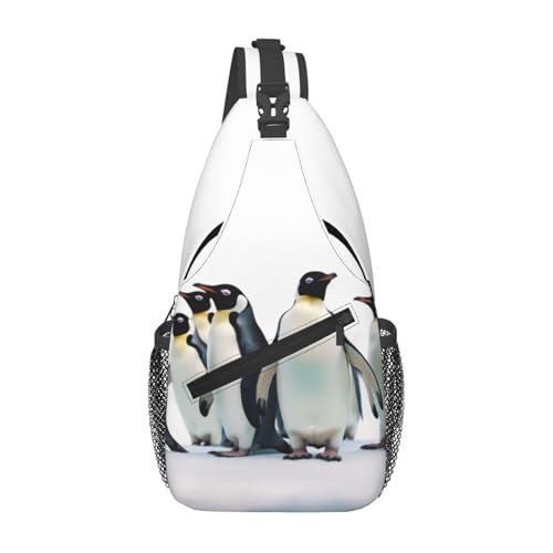 Bolso cruzado casual negro para hombre y mujer miniatura 1