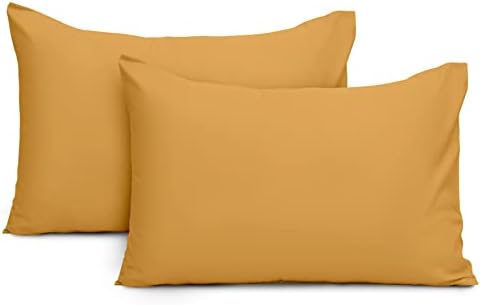 Imperial Rooms Pillow Cases 2 Pack Brushed Microfibre Pillow Covers (Navy, Pillow Cases 2 Pack)