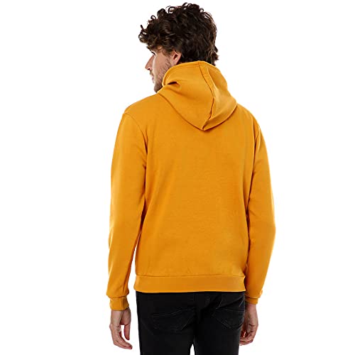 Image of CAHOOT Men Mustard Printed Sweatshirt