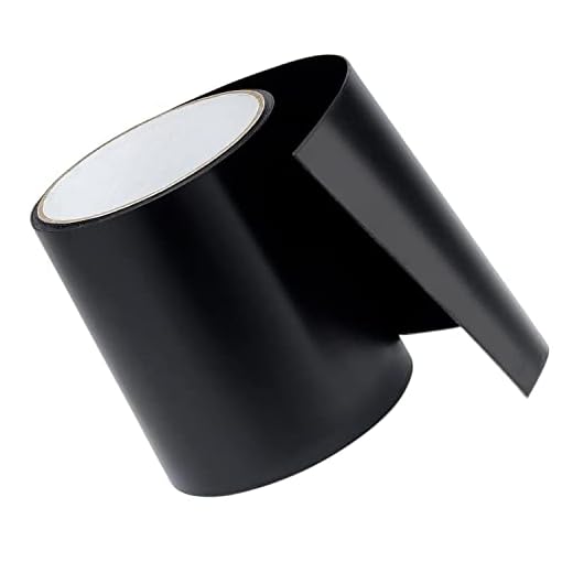 CAIHINIER Wasserdichtes Klebeband,Plane,Reparaturband für Pool, Rohr-Abdichtung,Schlauchboot,Abdichtband, Zelt, Dachrinne(10 cm x 150 cm, Schwarz)