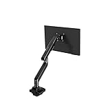 FLEXISPOT モニターアーム MA6 17-35インチ（湾曲最大39）耐荷重3-12kg 上部固定クランプ クランプ式 グロメット式 VESA100*100 ケーブル工具収納 賃貸安心 デスク周り整理 在宅ワーク オフィス用 (ブラック, シングル) image