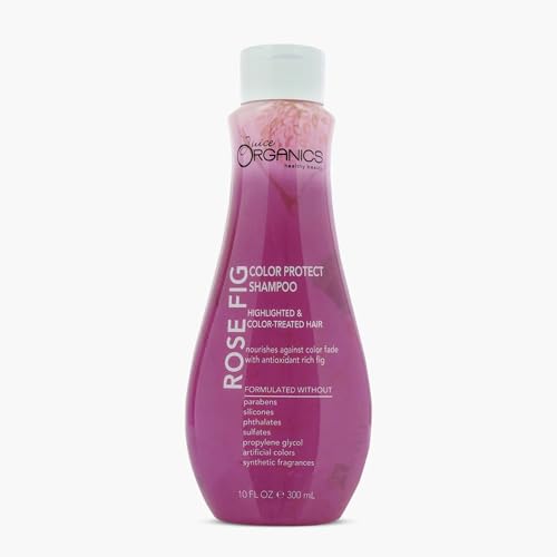 Juice Beauty Rose Fig Color Protect Shampoo - 300 mL - Deeply Cleanses, Boosts Shine + Enhances Volume - For Highlighted + Color-Treated Hair - Vegan, Cruelty Free