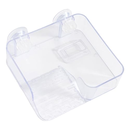 Turtle Basking Area,Suction Cup Clear Terrace | Ramp Dock Adjustable Height | for Tank Aquarium Habitat Reptile Pet Care Aquatic