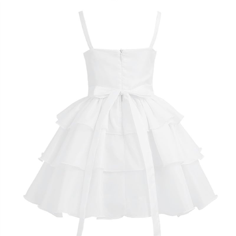 Image of Ripening Baby Girls Stylish Princess Dresses Satin Pretty Birthday Kids Frock