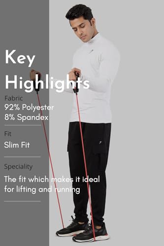 Image of Thrive Mens Slim Fit Pullover Sport and Gym Full Sleeve T-Shirt for Men