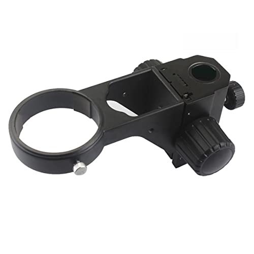 Microscope Microscope Stand Accessories Dia 25mm Microscope Stand Holder Metal Bracket Rod Bar Pillar Microscope arm for Industry Video Microscope Camera(76mmx25mm Black)