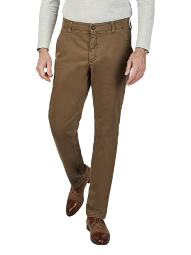 Club of Comfort - Herren Flat Front-Hose, Garvey (7218), Größe:25, Farbe:Greige (34)