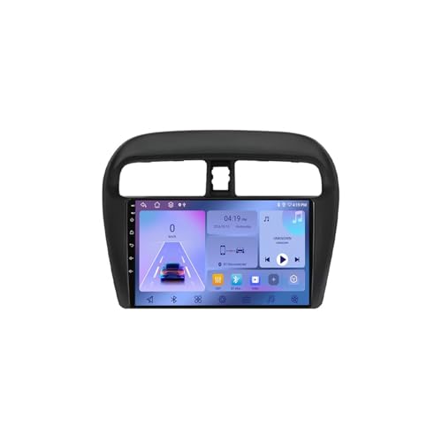 Pantalla Carplay coche HD con Mirror Link y Bluetooth fluido 2G+32G para Mitsubishi Mirage 6