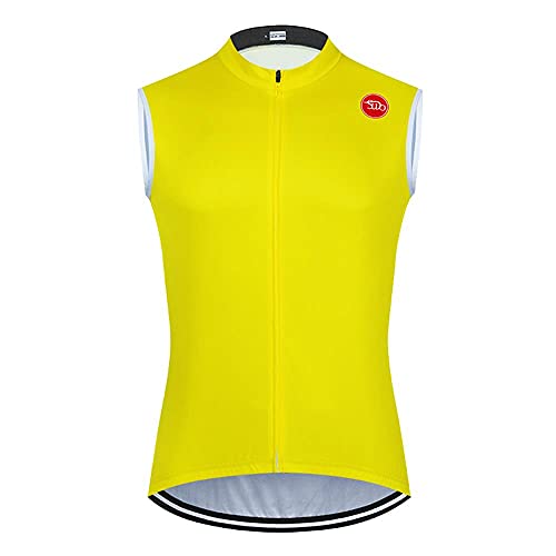 SUDU SUDO Men's Cycling Jersey Sleeveless Tops Clothing Bike Shirts Vest Breathable Bicycle Clothing Jacket