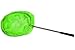 RESTCLOUD Bait Net and Fishing Landing Net with Telescoping Pole Handle Extends to 59 inches (Green)