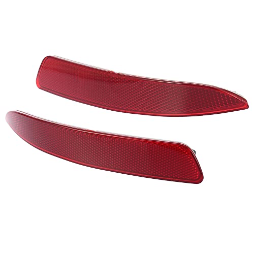 Image of X AUTOHAUX 1 Pair Car Rear Bumper Reflector Strip Cover Left Right Side 63217158949 63217158950 for BMW X5 2007-2013