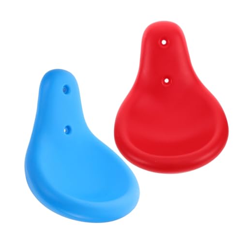 OFFSCH 2 Piezas Asiento para Columpio Infantil de Plástico Resistente Repuesto para Balancín Exterior Parques y Residenciales Fácil de de Rojo y Azul