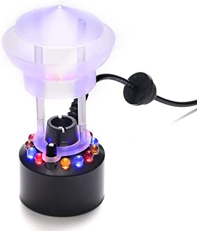 FITNATE Mist Maker, 12 LED Mister Fogger Water Fountain Pond Fog Machine Atomizer Air Humidifier, Mini Size Large Capacity of Mist,with Splash Guard, Perfect for Halloween and Other Holidays