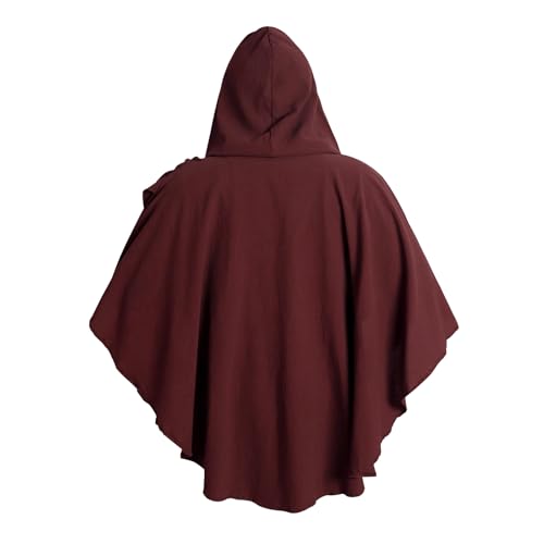 MCJC Medieval Hooded Cloak for Men Women, Gothic Renaissance Costume Cape by MCJC - Used condition - Image 3