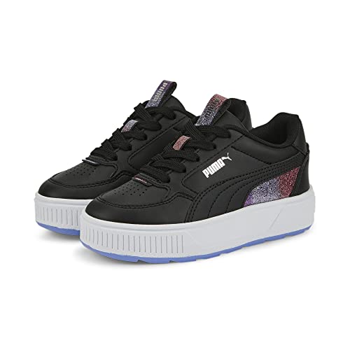 PUMA Puma Karmen Rebelle Sneaker, Black-Lavendar Pop, 4.5 US Unisex Big Kid