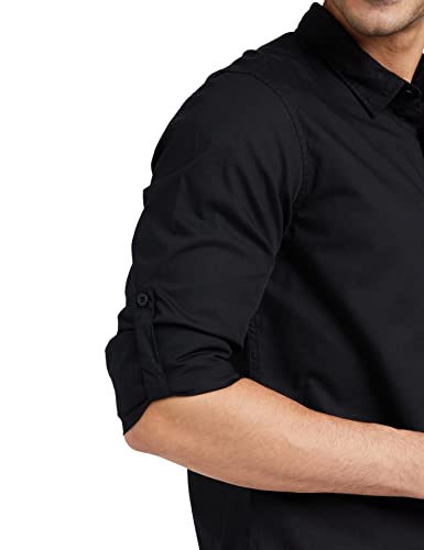 Image of Amazon Brand - Symbol Men's Cotton Shirt | Casual | Plain | Full Sleeve | Summer - Regular Fit (Available in Plus Sizes)
