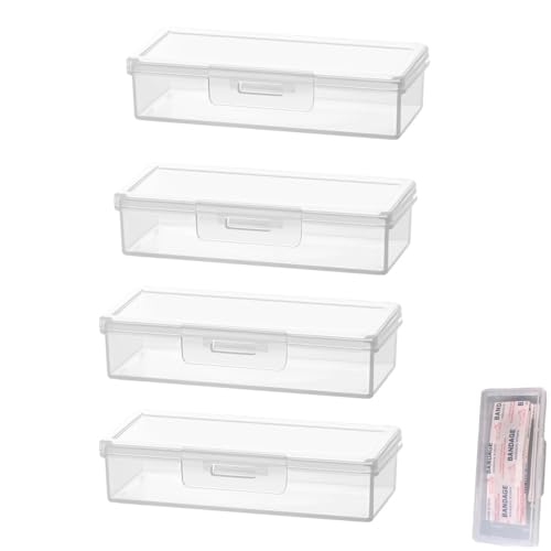 4 Pack Clear Adhesive Bandage Organizers