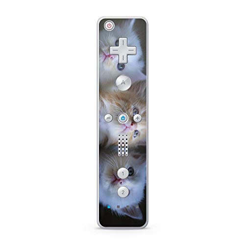 Skins4u Aufkleber Design Schutzfolie Vinyl Skin kompatibel mit Nintendo Wii Remote Controller Kittys