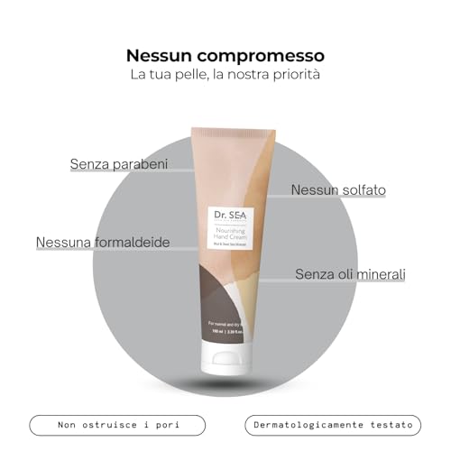 Dr. Sea - Crema Mani Nutriente Con Fango Del Mar Morto & Oli Naturali - Idratante & Protettiva - Pelle Morbida & Resistente - 100 Ml - 4